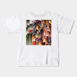 strawberries and berries abstract digital painting Kids T-Shirt